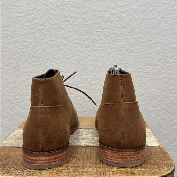 Nisolo Everyday Chukka Waterproof Leather Boots Tobacco Size 8 - Picture 5 of 8